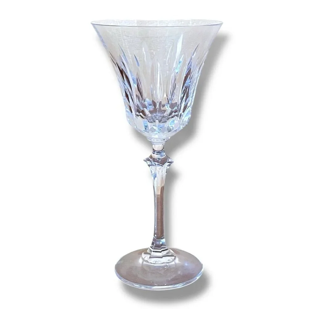 Vintage Spiegelau Eremitage Crystal Wine Glass Set of 2 Glasses 7 1/4